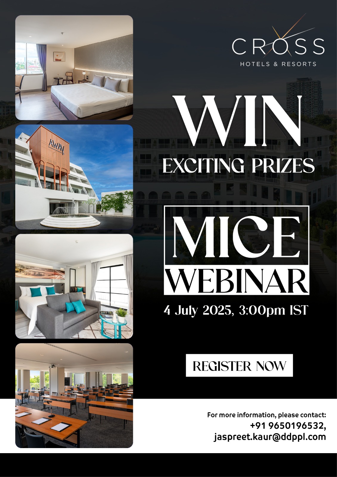 Join the webinar by Cross Hotels today at 3 pm to explore Thailand’s MICE opportunities