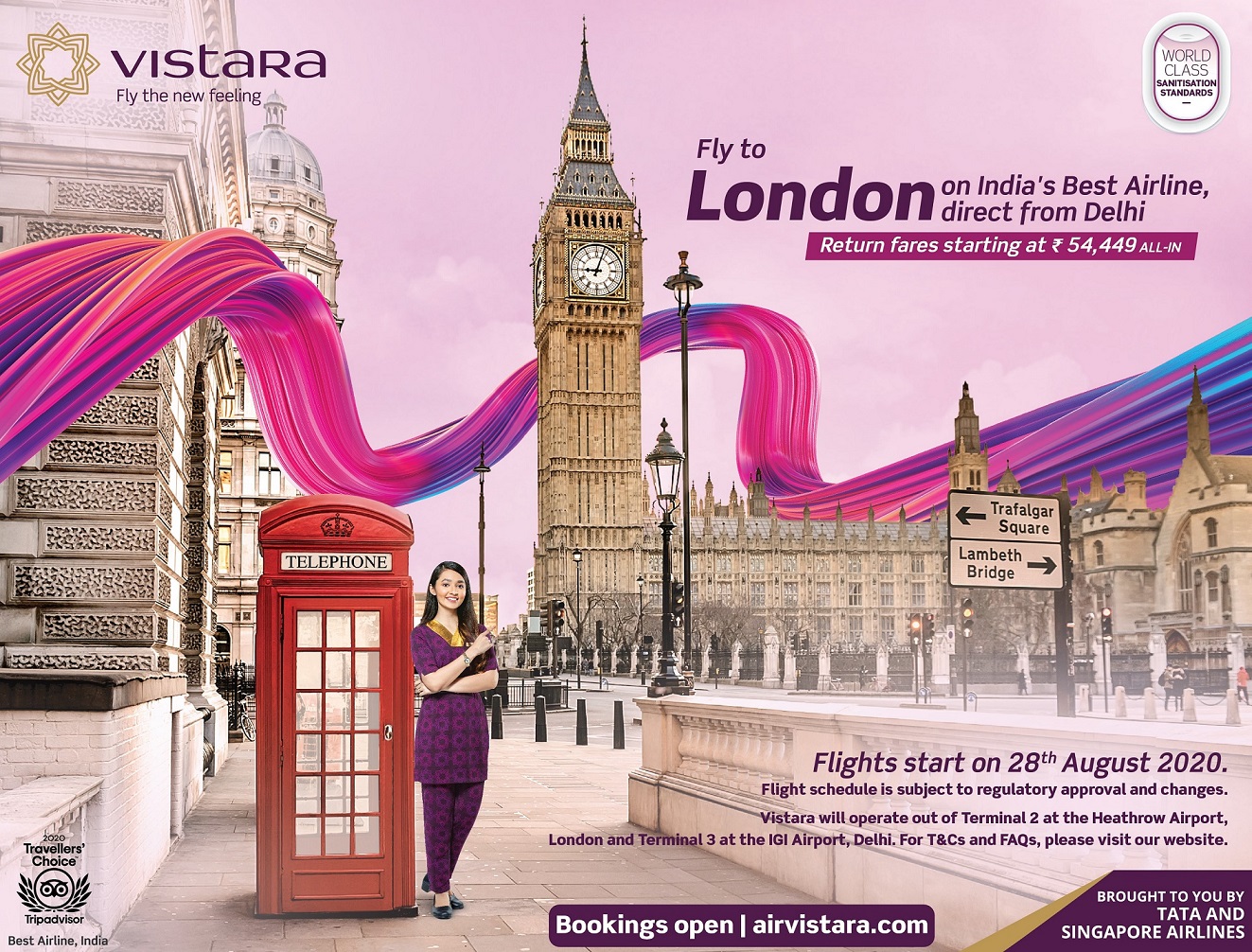 Vistara to operate flights between Delhi and London from August 28