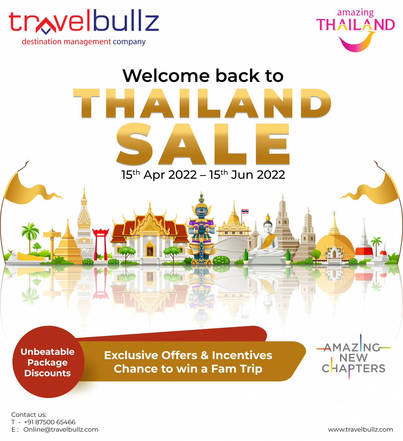 TravelBullz and TAT launches ‘Welcome Back to Thailand’ campaign to ...